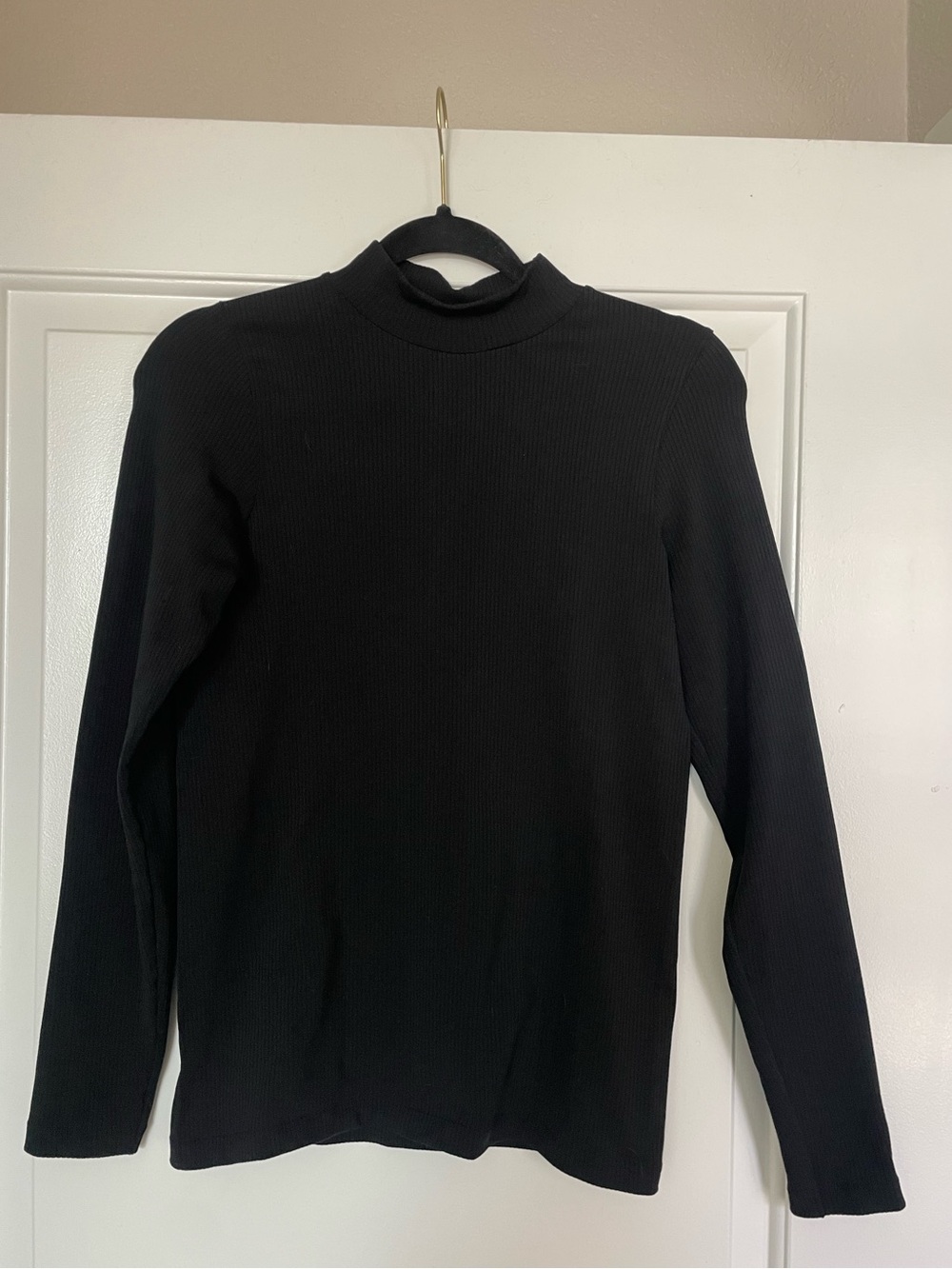 Athleta Women's Athleta Ribbed Long Sleeve Black Small